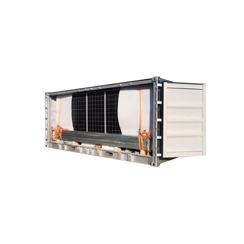 Sammenfoldelig solcellebeholder