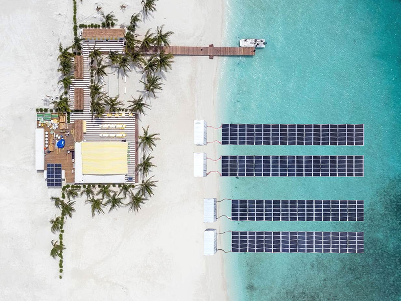 Solcelleanlæg beholder (flydetype)